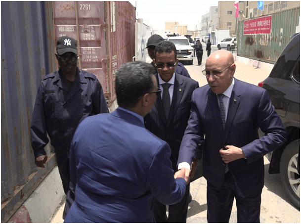 The President of the Republic visits the Autonomous Port of Nouadhibou